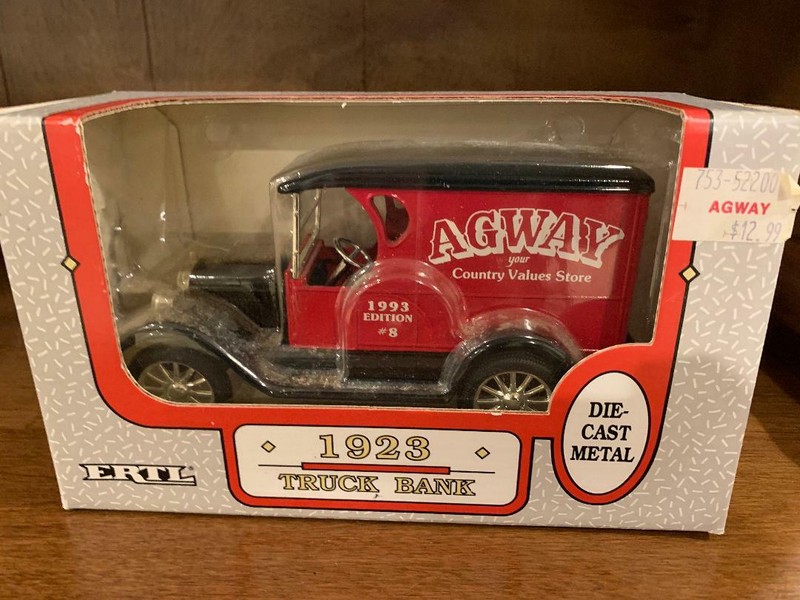 Rare ERTL 1923 Agway Truck Coin Bank, Die Cast Metal, New in Box