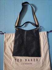 Ted Baker London Darcita Black Leather Flat Envelope Crossbody Nwt