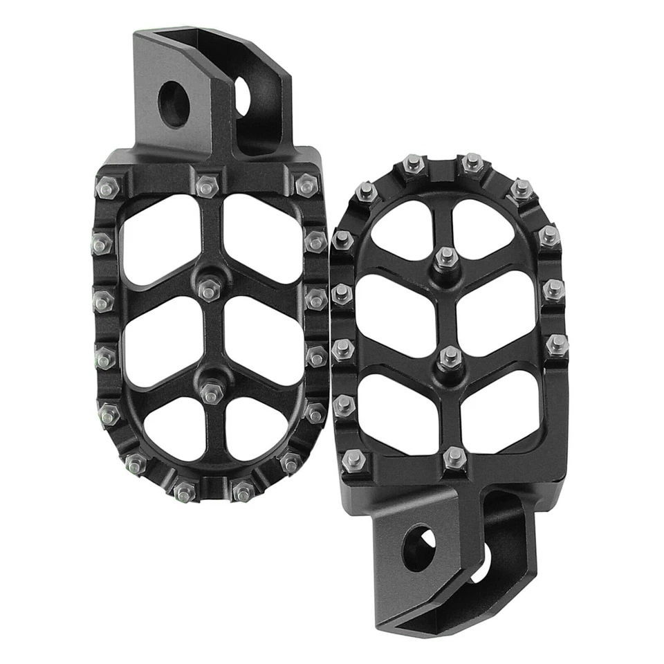 Pedales reposapiés anchos para motocicleta Yamaha XT250 YZ125 YZ80 WR250 TTR90 Foto 4 de 4