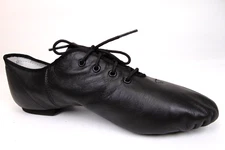 Capezio EJ1 Black Adult Jazz Oxford Split Sole Dance Shoes Women Size 9.5 W, NEW
