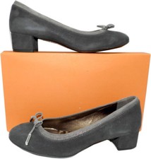 Agl Atilio Giusti Leombruni Women's Kristin Low Heel Gray Pump Shoe 38.5 -8