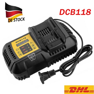 Neu Für DeWalt XR FlexVolt 20V/60V Li-Ion DCB184 Akku Schnell Ladegerät DCB118 
