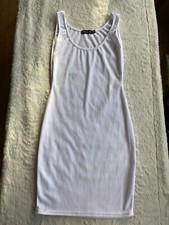BNWOT- Prettylittlething White Bodycon Dress Size 8