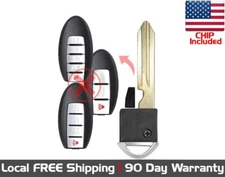 1x New Replacement Key Fob Uncut Insert Blade For Select Nissan Infiniti