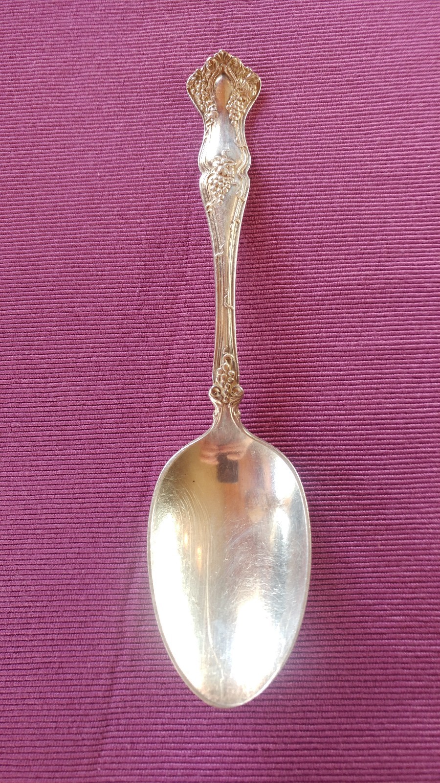 Rodgers Bros Silverplate vintage Grape Tablespoon serving spoon 1904