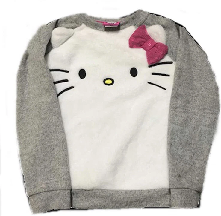 Hello Kitty Character Long Sleeve Top Size 4T PLUS Knit Hat and Mittens Set NWT - Image 2 of 4