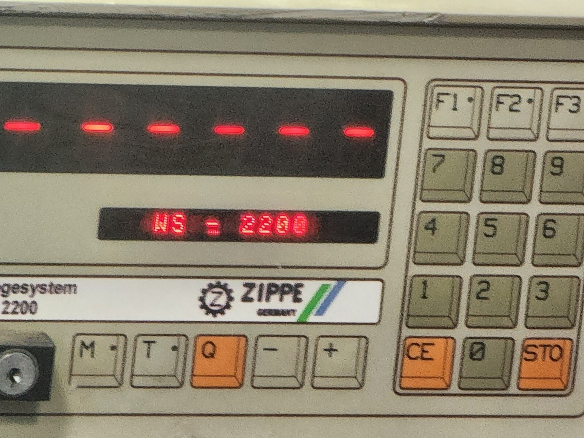 ZIPPE WIEGESYSTEM WS2200 ZIPPE WS2200/E-033-080 NO KEY,INPUT AC