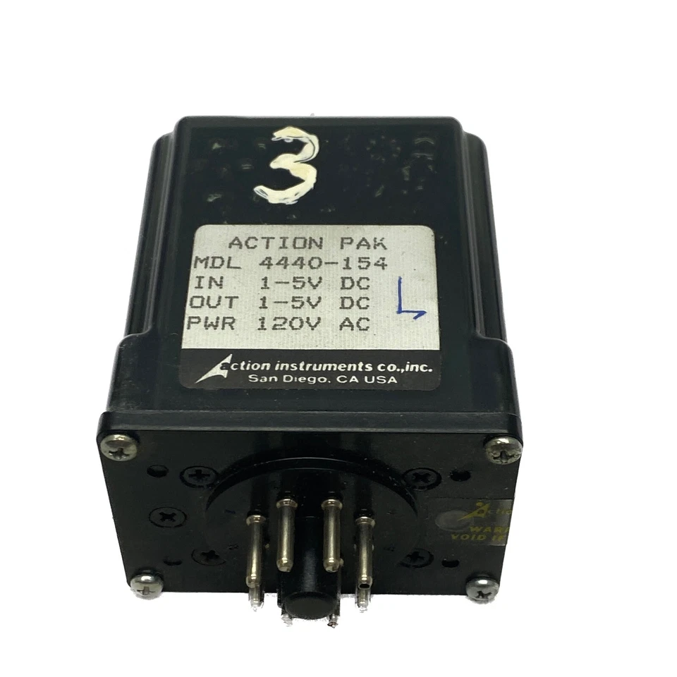 NEW IN BOX VINTAGE Action Pak 120VAC 1-5VDC 8 Pin Control Relay 4440-154 - Image 2 of 4