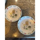 ALCO Industries Birdhouse Plates Set of 4 Spring Garden Decor 8"