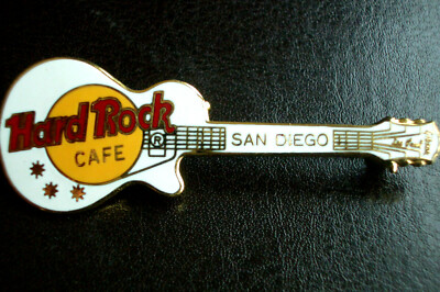 HRC Hard Rock Cafe San Diego White Les Paul Guitar Mesh Back 3LT 1989 85$