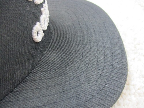 Adidas Hat Cap Snap Back Gray White Trefoil Logo Baseball Kids Boys Youth - Picture 8 of 14