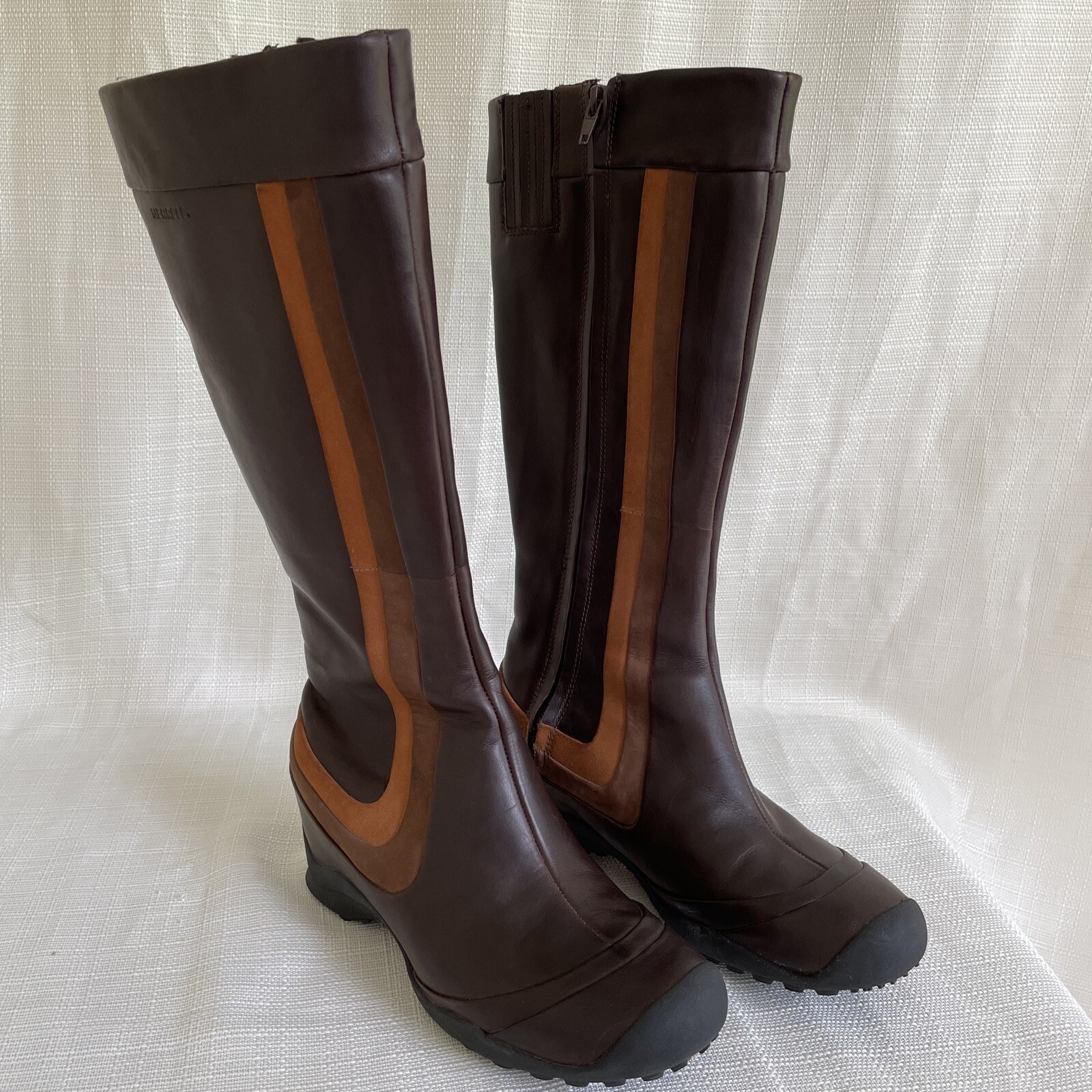 MERRELL EDEN PEAK MULTI BROWN Leather Knee High Tall … Gem