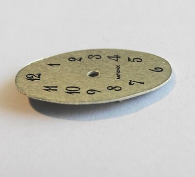 Cadran De Montre Plat Ovale Gris - Compatible Cupillard 55, Neuf Sans étiquette, France