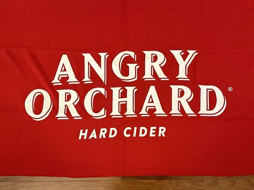 Angry Orchard Hard Cider Red Tablecloth Trade Show 6ft Promo Bar Man Cave 86x127