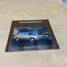 1983 PLYMOUTH RELIANT ORIGINAL DEALER SALES BROCHURE CATALOG BOOKLET