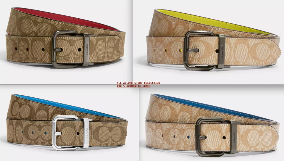 Hebilla de rodillo de cinturón BN Coach para hombre - Hebilla de arnés corte a medida reversible 38 mm Foto 2 de 3