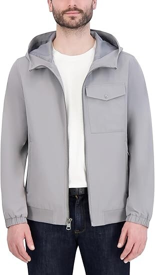 Cole Haan Men's Casual Durable Classic Sleek Nylon Coat 2XL
