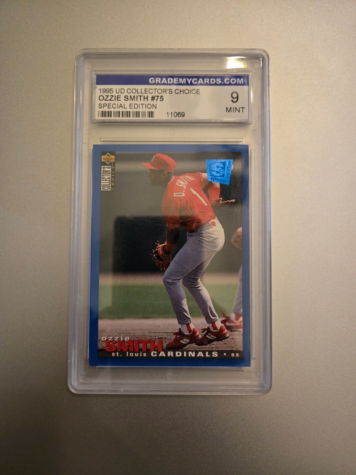 1995 UD Collectors Choice Ozzie Smith #75 Special Edition GMC 9 Mint