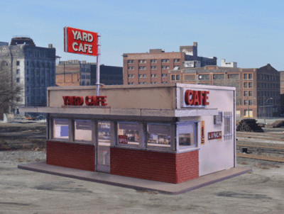 Blair Line N Yard/Hiway Cafe Kit 2-5/8 x 1-3/4in 6.6 x 4.5cm