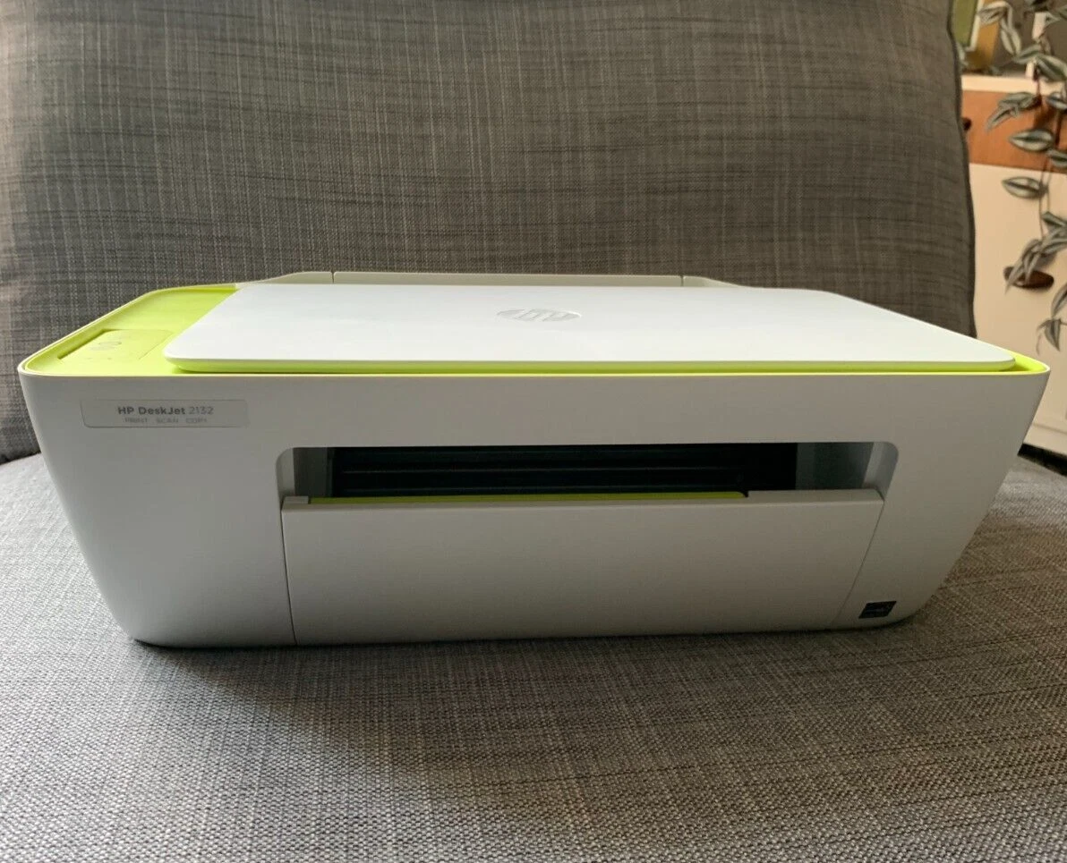 Hp deskjet 2132 Everyday Printer And Scanner Lime Green. No Inks. Inc Software