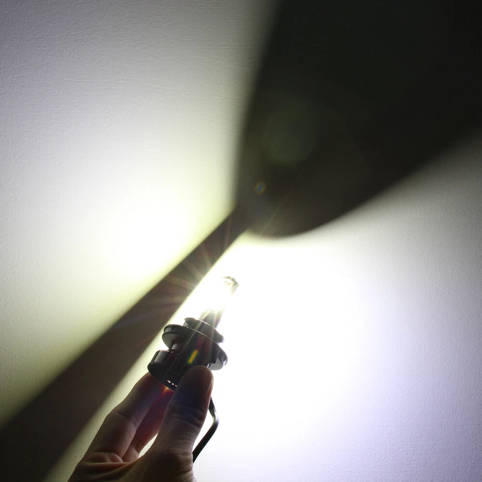 Faro halógeno Allá Lighting TS-CR H13 convertido en blanco puro brillante LED 6000K Foto 3 de 4