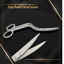 Machine Embroidery 6" Large Double Curved Scissors Stainless Embroidery Supplies
