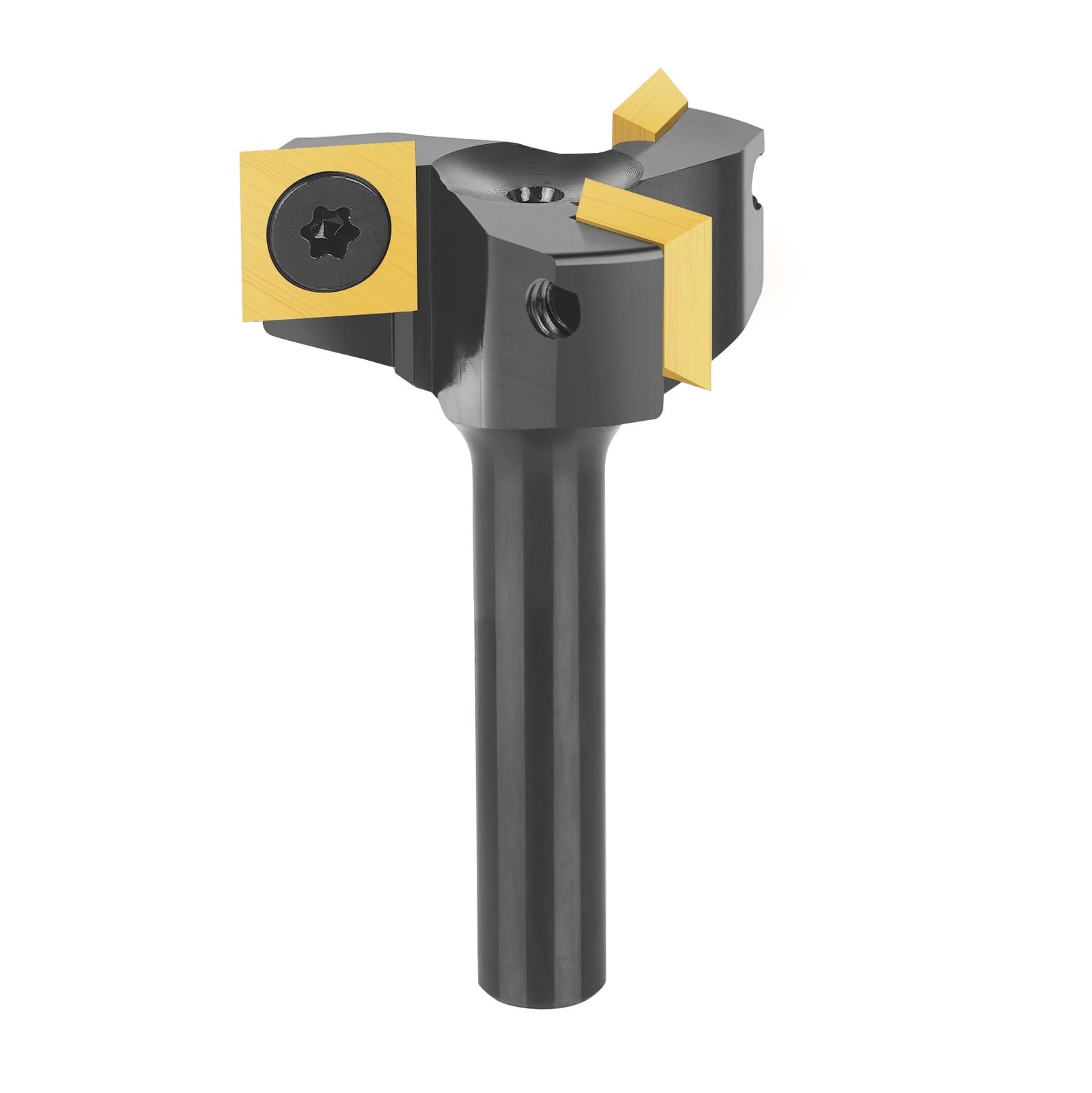 SpeTool Fresa per Spianare Fresa per Legno Gambo 8mm con 3 Inserti in (t1d)