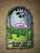 Boy Scout BSA Black Horse Birch Bark Philmont Trail Crew OA Order Arrow Patch