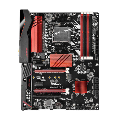 Placa madre PARA Asrock 970A-G/3.1 Socket AM3+ AM3 AMD 970 DDR3 DIMM USB 3.1 - Imagen 2 de 4