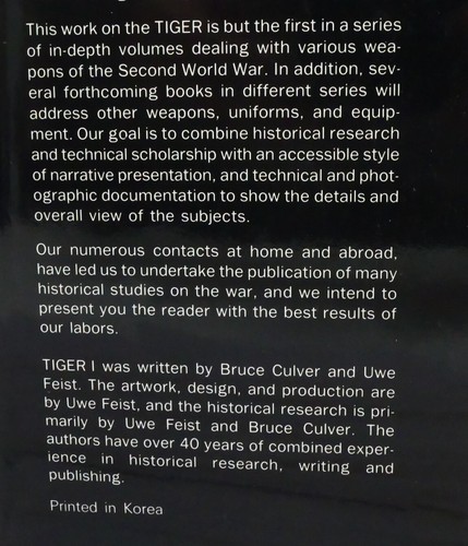 Tiger I by Uwe Feist & Bruce Culver, Ryton Publications, 1992 Collectors Edition - Picture 8 of 20