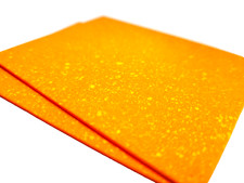 FLY TYING FOAM - MOTTLED ORANGE - 2mm EVA FOAM - Fly Tying Material - 2pc. NEW 