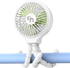 WiHoo Stroller Fan Clip On for Baby Battery Operated Portable Fan