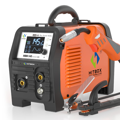4IN1 Multi-Process MIG Welder HBM145 Update Digital Rotating Screen MMA Lift TIG