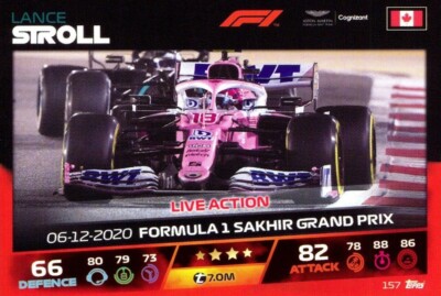 Topps Turbo Attax F1 (Formel 1/Formula 1) 2021 - #157 Lance Stroll (Live Action)