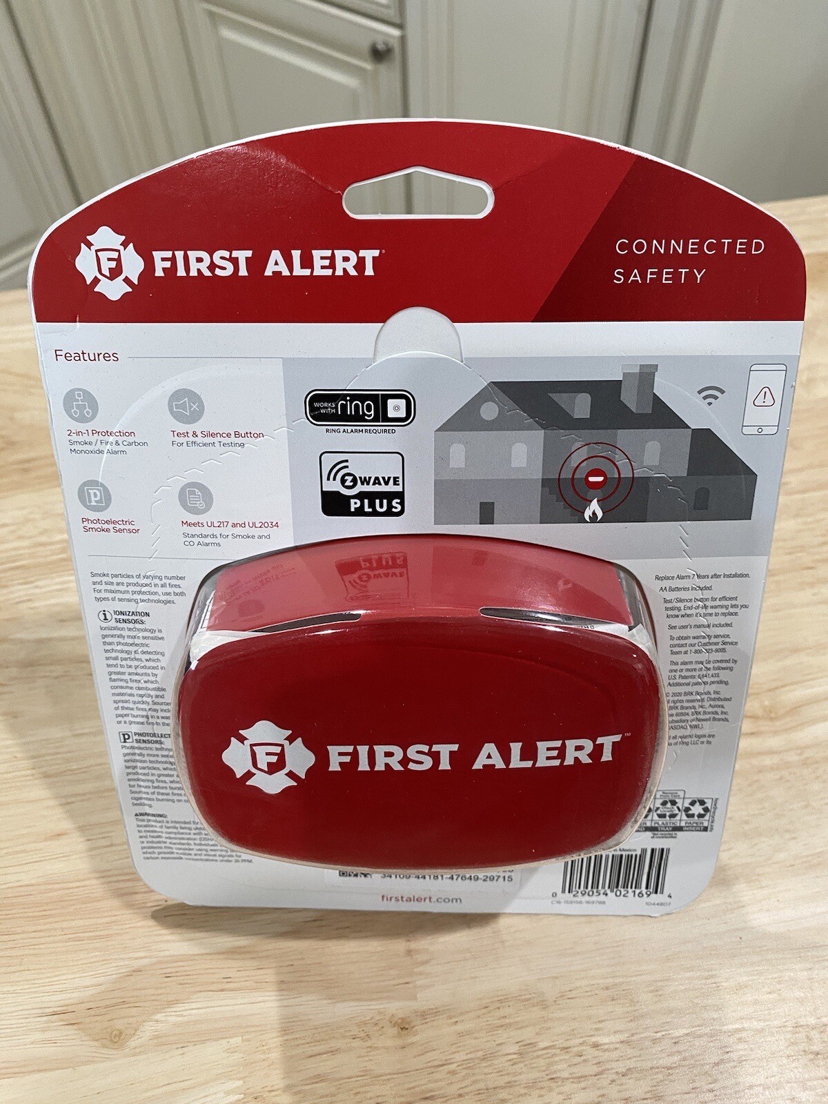 First Alert Battery Powered ZWave Smoke Detector & Carbon Monoxide Alarm Ring eBay