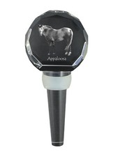 Appaloosa - Bouchon En Cristal Avec Cheval, Bouchon De Vin Unique