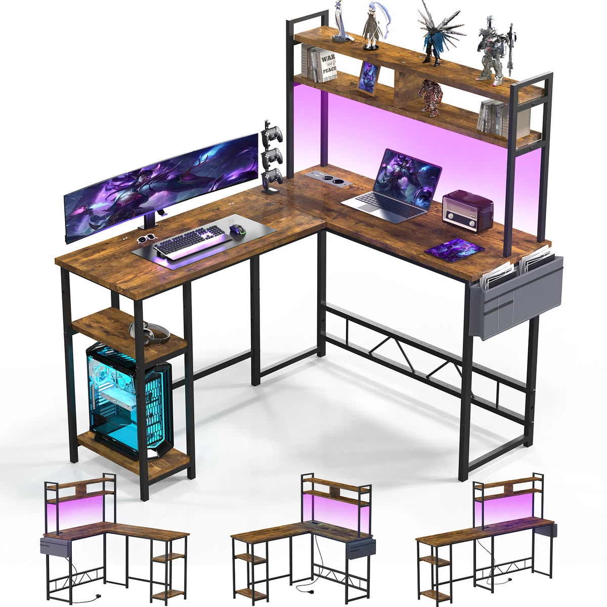 Large bookcase with desk online