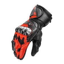 (TG. 3XL) SHIMA RS-3 Guanti Moto Estivi Uomo Pelle Lungo Ventilato Perforato Omo