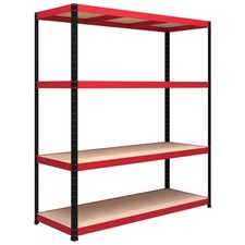 RB Boss 4 Wood Shelves Kit 1800x1600x600mm 300kg UDL Garage Storage Workshop Pro
