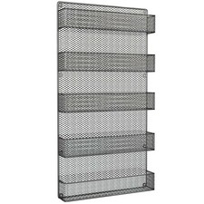 Spice Rack Organizer Metal 5 Shelves Wall Mount Pantry Kitchen Storage Herbs