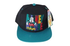 Vintage Mickey Mouse NWT Cap big logo black U...