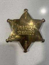Metal Deputy Sherif Badge