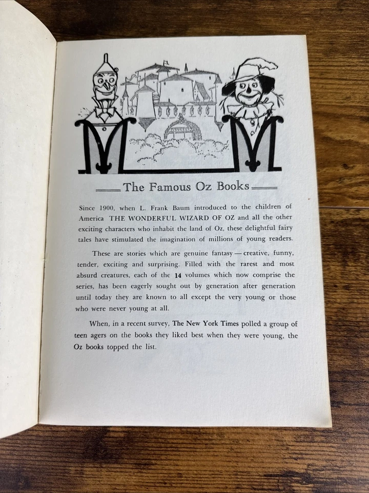 THE EMERALD CITY OF OZ L. Frank Baum White Rand McNally Trade Paperback Foto 4 de 4