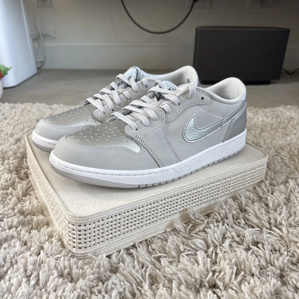 Las mejores ofertas en Jordan 1 Retro OG Low Metallic Silver | eBay