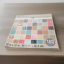 New Recollections 12in X12in 180 Sheets "Vintage Basics" Paper Pad
