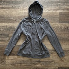 Tek Gear Dry Tek Charcoal Zip-Up Jacket Hoodie Workout Wear Womens Large