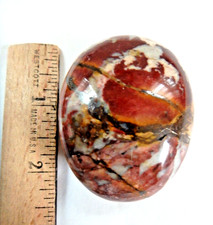 Crystal     Red Moonstone      Palm Stone 81.9 grams     Polished