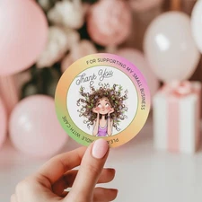 56 THANK YOU SEALS LABELS STICKERS FOR SMALL BUSINESS, CRAFTS, PARTIES 2 INCH