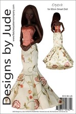 Opera Ensemble Doll Clothes Sewing Pattern 60cm Smart Doll Dolls
