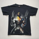 Vintage Marvel Wolverine Shirt Mens Medium Black Mad Engine Superhero X-Men